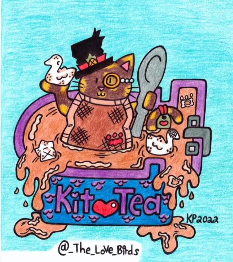 Spoonkie_'s tweet photo. Alice is having a relaxing cup of Kit-Tea on #teaday
🫖🍵🐈
#webcomics #traditionalart #cuteart #puns #TeaTimeMagic #cathumor #spoonies https://t.co/AW3iGcpoEx