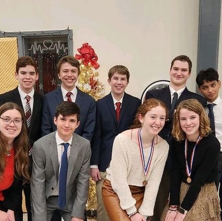 Policy Debate closed the regular season at Tonganoxie on Saturday. Congrats to Isabella O and Paige S  for taking 4th place. Next stop: the Regional Tournament!