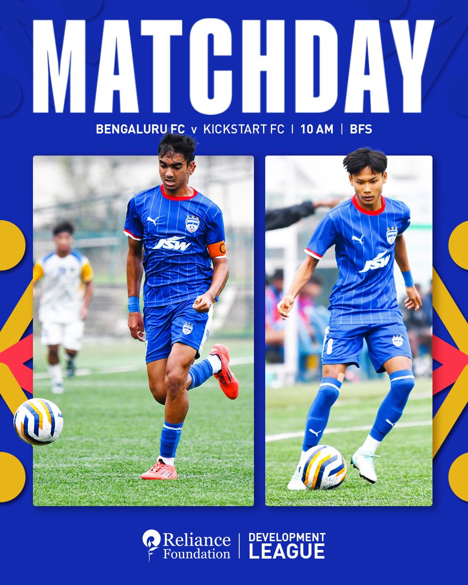 bengalurufc's tweet photo. MATCHDAY again in the RFDL as the Blue Colts face Kickstart FC at the BFS. Come on, lads! 🔵
#WeAreBFC #BFCKFC #YouthDevelopment https://t.co/X3GcZk4qyu