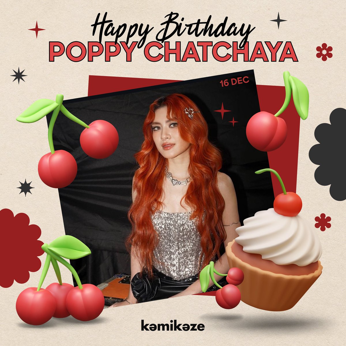 kamikaze_music's tweet photo. Happy Birthday Poppy 💖🎂 มีความสุขสดใสแบบนี้ตลอดไปเลยน้าาา

#PoppyChatchaya #Kamikaze #โตมากับกามิ https://t.co/D9yS9AWusC