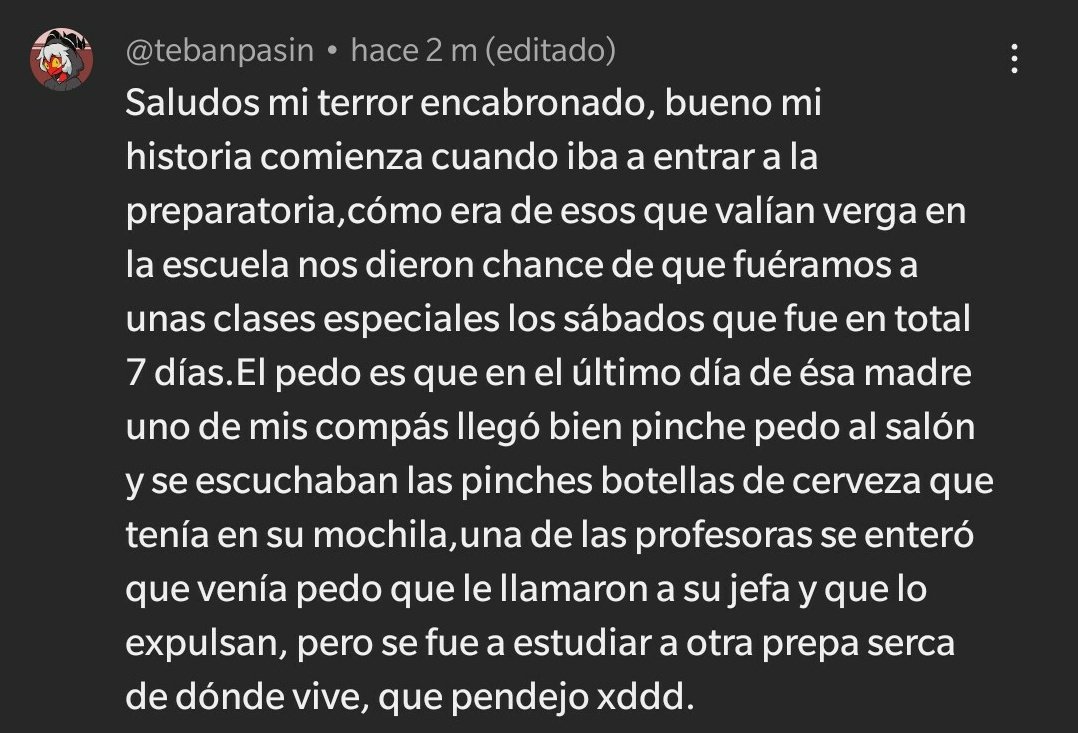 Una de mis historias tercermundistas fav: