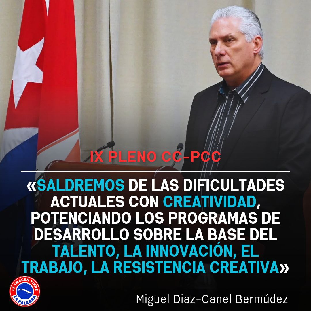 🇨🇺| Algunas ideas dadas por el primer secretario del PCC en el #IXPlenodelCCPCC #Cuba #Holguin #HolguinSi