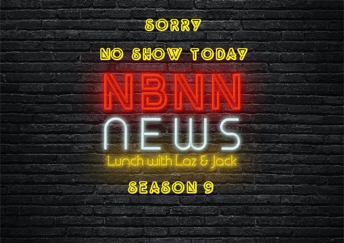 No Show Today! Lunch With Laz &amp; Jack. Daily Talk Show On <a href="/WRFB_DB/">Radio Free Britannia</a> In <a href="/RichardGarriott/">Richard Garriott</a> <a href="/catnipgames/">Shroud of the Avatar</a> <a href="/ShroudofAvatar/">Shroud of the Avatar</a> Come join us as we interpret the news so you don't have to. #LBSotA We are on vacation and will return with Season 10 in January.  Thanks for another Great Year!!