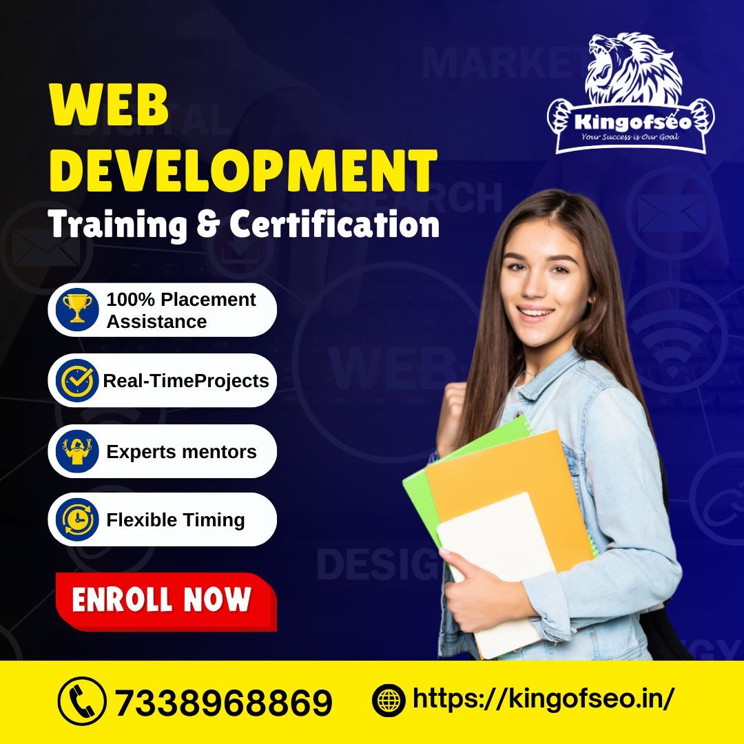 KingofseoIndia's tweet image. 💻 WEB DEVELOPMENT Training & Certification 🚀
Learn real-time projects from expert mentors with flexible timings.
#WebDevelopmentTraining #learnwebdevelopment #WebDevCourse #careerinwebdev #ittraining #socialmediacourse #socialmediagrowth #ittrainings #ITTrainingCenter #it