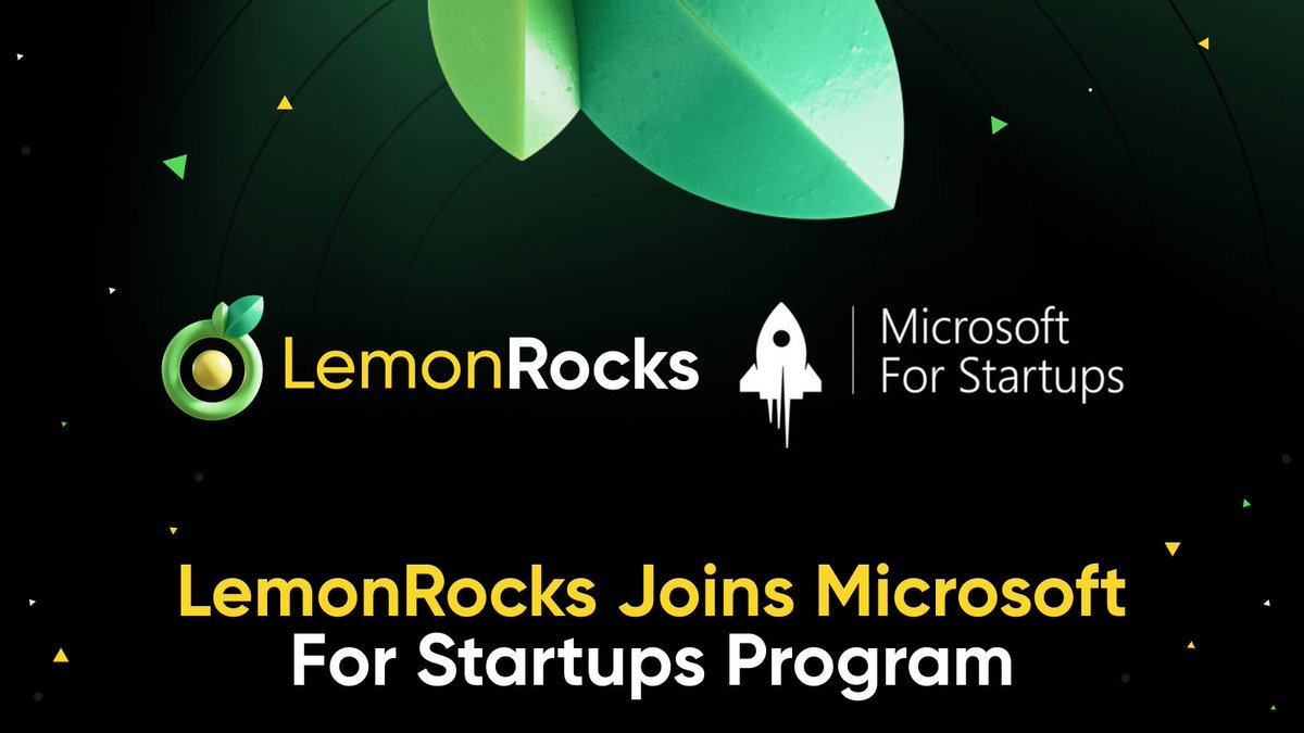 LemonRocks (@lemonrockscom) on Twitter photo LemonRocks has officially joined the Microsoft for Startups Program <a href="/msft4startups/">Microsoft for Startups</a>
This program will provide LemonRocks with access to Microsoft’s advanced technology stack, global network, and expert support as we continue to scale.
Our focus remains clear: to build LemonRocks has officially joined the Microsoft for Startups Program <a href="/msft4startups/">Microsoft for Startups</a>
This program will provide LemonRocks with access to Microsoft’s advanced technology stack, global network, and expert support as we continue to scale.
Our focus remains clear: to build