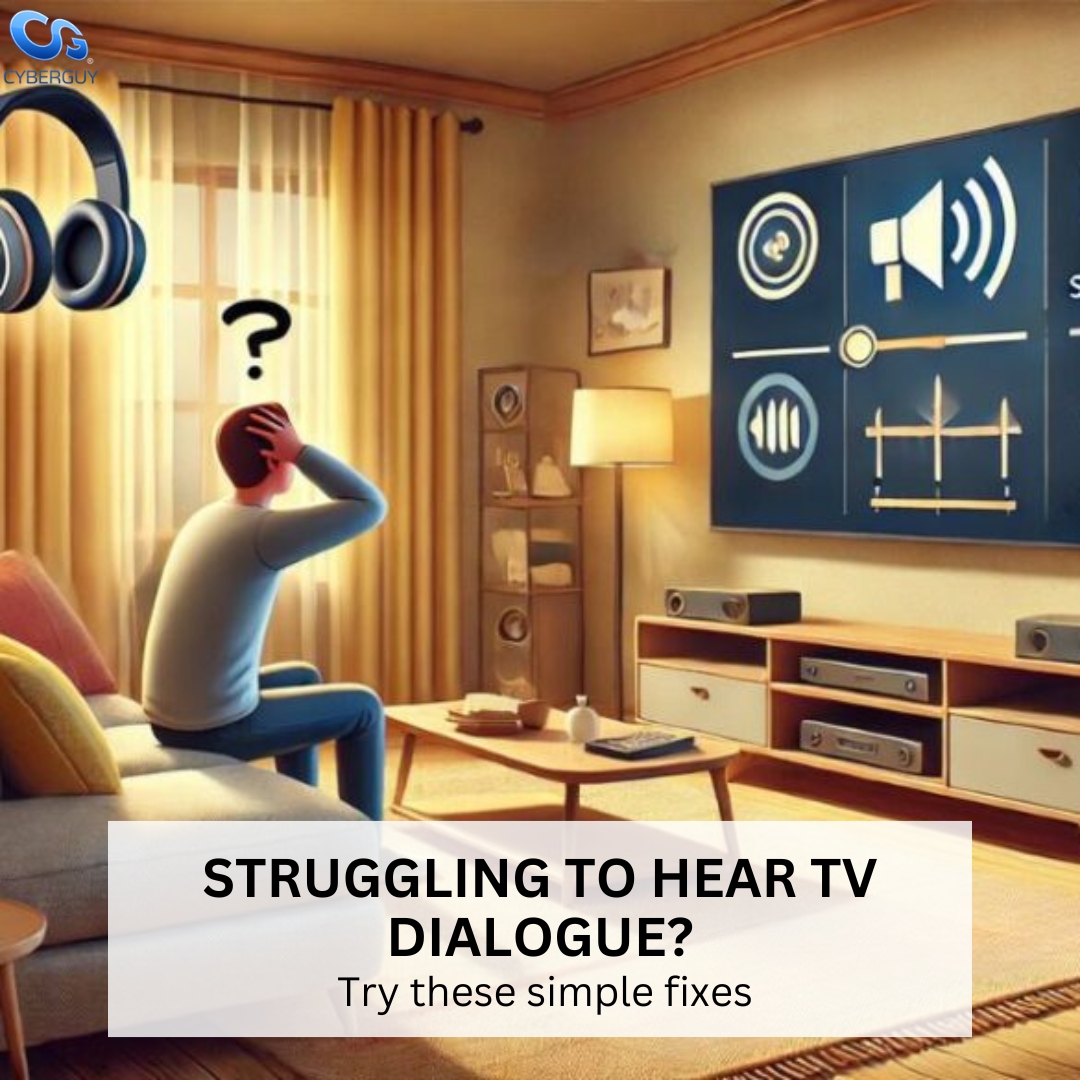 cyberguy's tweet photo. Struggling to hear your favorite TV shows? Try these simple fixes to improve your TV speaker audio for a better viewing experience. 🎧✨
Learn more here: https://t.co/uOAfMzWMVr
#TVTips #HomeEntertainment #AudioSolutions #TechFixes https://t.co/0sNzSkgb4G