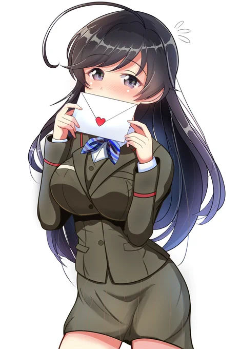 12/16は #紙の記念日 日本の民間製紙工場の運転が始まった日なんだそうです。手紙をもった華さんで(⁠*⁠'⁠ω⁠`⁠*⁠) 