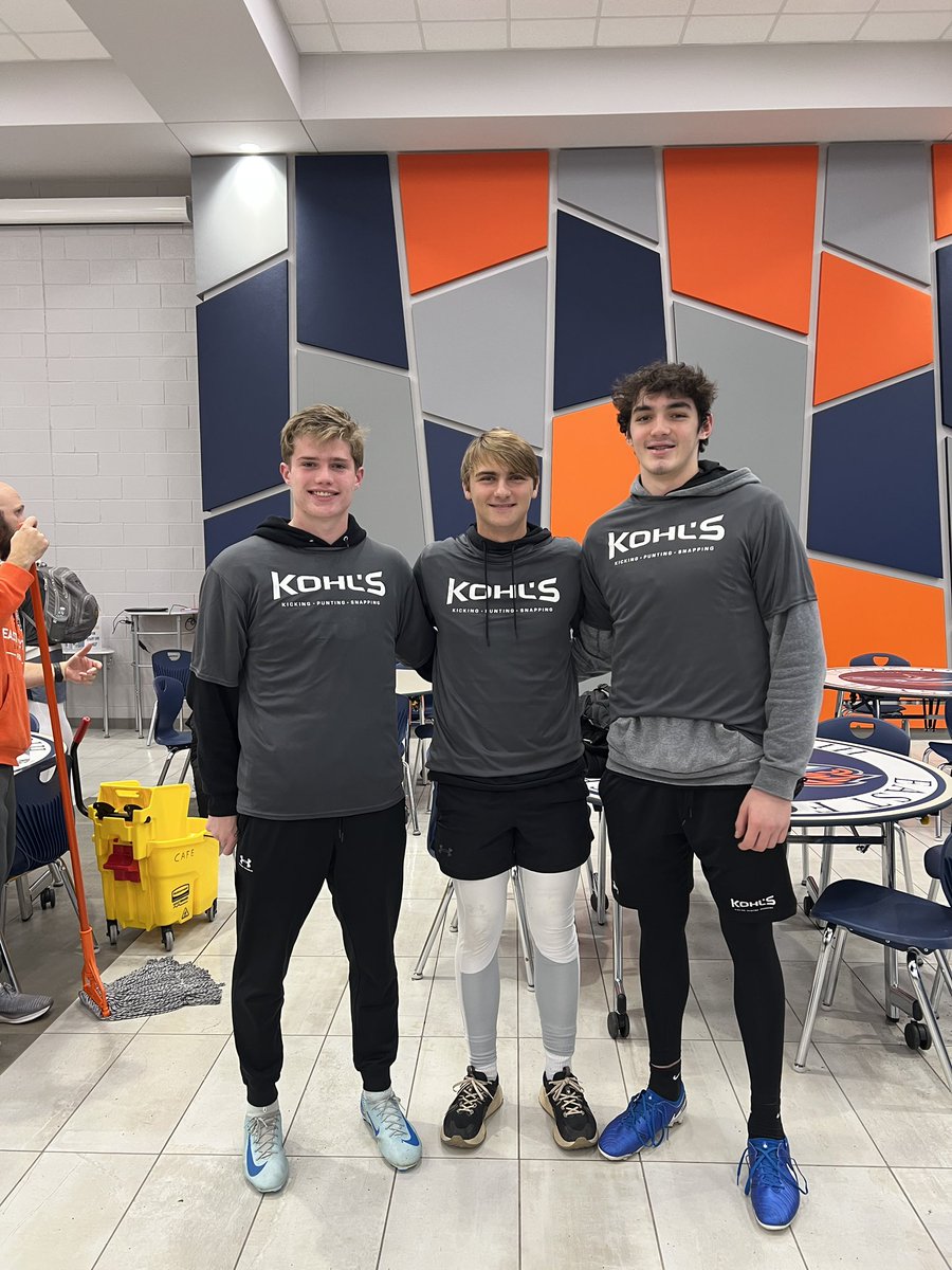 Hayden Chambers (@haydenchambe13) on Twitter photo Had a great day at the Kohls Winter Showcase today! Ended up getting 3rd in field goal comp, 2nd in kickoff comp, and 2nd in punt comp. Excited to receive an invitation to the Under Class-men Challenge!
<a href="/CoachTBurns/">Tanner Burns</a>
<a href="/OneOnOneKicking/">OneOnOne Kicking Camps🏈</a>
<a href="/_Mike_McCabe/">Coach Mike McCabe</a>
@coachmajewski
<a href="/CoachCliffOdom/">Cliff Odom</a> Had a great day at the Kohls Winter Showcase today! Ended up getting 3rd in field goal comp, 2nd in kickoff comp, and 2nd in punt comp. Excited to receive an invitation to the Under Class-men Challenge!
<a href="/CoachTBurns/">Tanner Burns</a>
<a href="/OneOnOneKicking/">OneOnOne Kicking Camps🏈</a>
<a href="/_Mike_McCabe/">Coach Mike McCabe</a>
@coachmajewski
<a href="/CoachCliffOdom/">Cliff Odom</a>