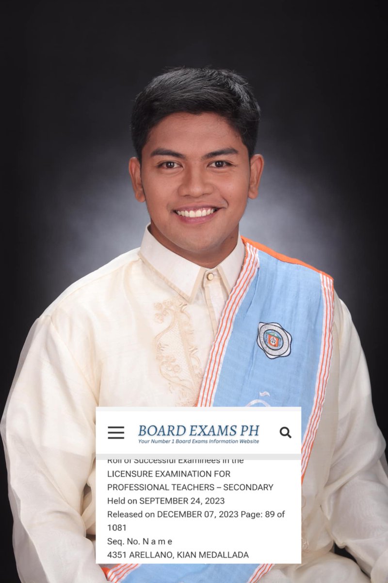 RobieRelleve's tweet photo. Off to the next chapter we go.🤞🏻✨
Malayo na, pero malayo pa. Super proud of us. 🫶🏻

🌸𝐊𝐈𝐀𝐍 𝐌. 𝐀𝐑𝐄𝐋𝐋𝐀𝐍𝐎, 𝐋𝐏𝐓
𝐒𝐞𝐩𝐭𝐞𝐦𝐛𝐞𝐫 𝟐𝟎𝟐𝟑 𝐋𝐄𝐓 𝐏𝐚𝐬𝐬𝐞𝐫 

🌸𝐑𝐎𝐁𝐈𝐄 𝐍𝐈Ñ𝐀 𝐒. 𝐑𝐄𝐋𝐋𝐄𝐕𝐄, 𝐋𝐏𝐓
𝐒𝐞𝐩𝐭𝐞𝐦𝐛𝐞𝐫 𝟐𝟎𝟐𝟒 𝐋𝐄𝐓 𝐏𝐚𝐬𝐬𝐞𝐫 https://t.co/xyqiw221dy