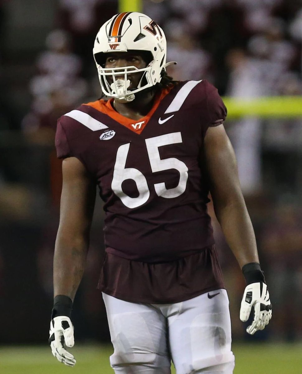 Former Virginia Tech standout offensive tackle Xavier Chaplin is