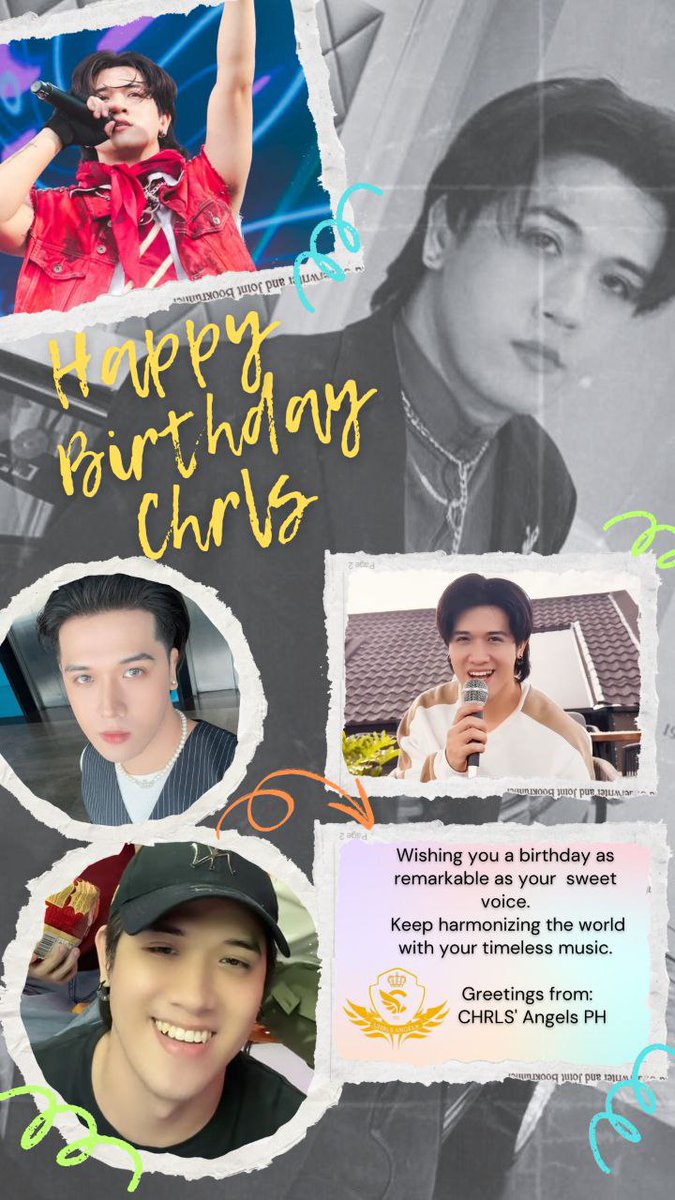 CAngelsph's tweet image. Happy Birthday to our extraordinary CHRLS, whose songwriting speaks to the heart! 💛🎉

Wishing you a year of inspiration and creativity as you keep crafting songs that move us all! 🎶

CHRLSpectacular Day
#PHPCHRLSBirthday
#Press_Hit_Play #PHPCHRLS 
@PressHitPlay @xxivchrls