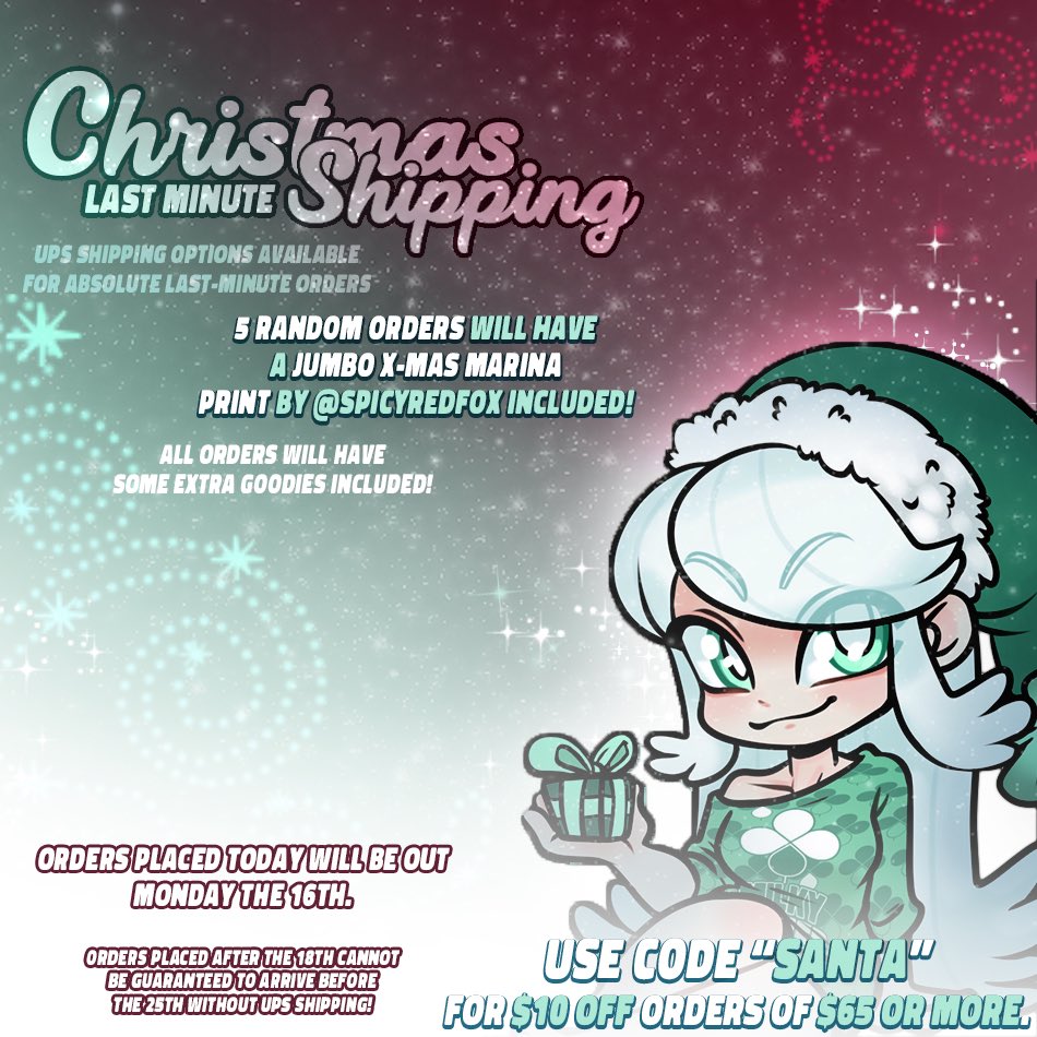 milkycloverclub's tweet photo. Christmas Update 🎁🎄
It’ll be a busy night tonight!

❗️❗️(Also — a random person who shares this post will receive a Marina print!)❗️❗️

Thank you ALL for sticking around, I’m happy to (at last) be able to operate MCC comfortably again. 🍀☘️ https://t.co/cRdwCaoVwb