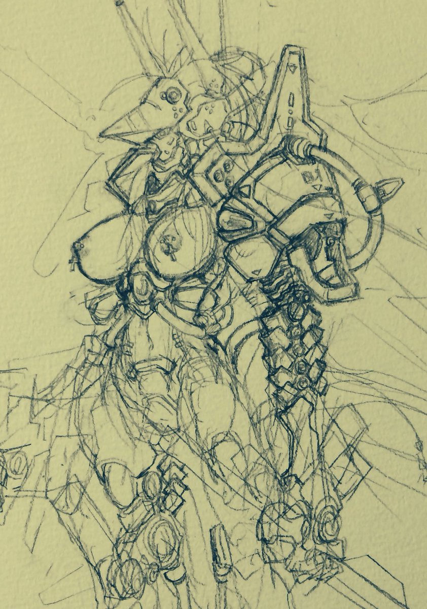 休み中はこの辺の感じの絵また描いてみたいね 