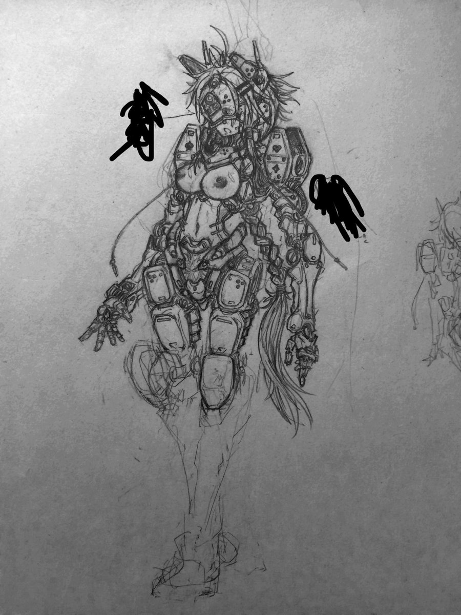 休み中はこの辺の感じの絵また描いてみたいね 