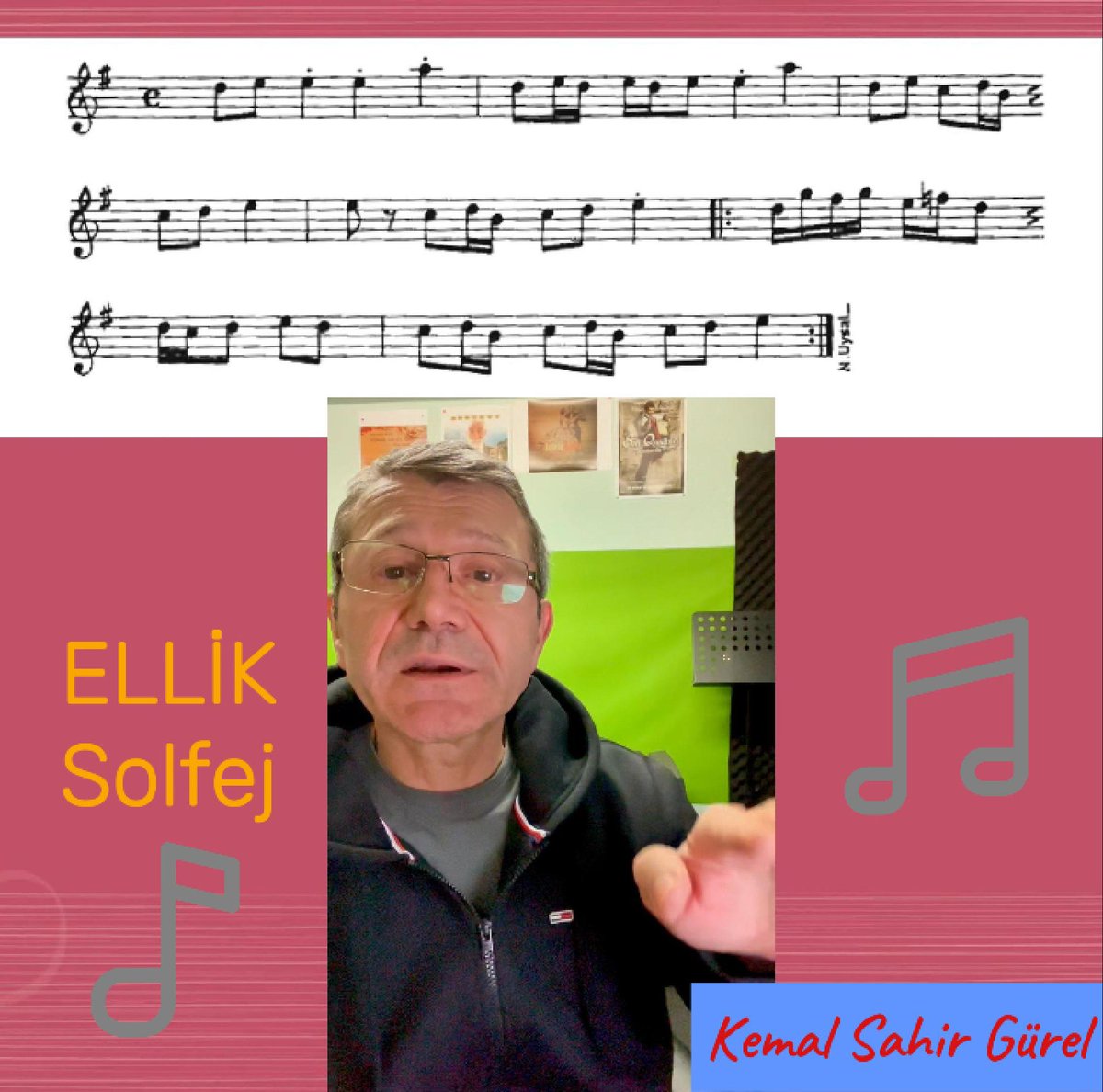Yeni bir eserin solfejiyle tekrar beraberiz. 
4/4’lük eserin deşifresini kolaydan zora doğru yapmak isteyen arkadaşları dersime davet ediyorum. 

Sevgilerimle. 

👇
ELLİK OYUN HAVASI- SOLFEJ
youtu.be/M4qNa-BuYKU