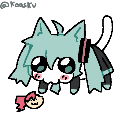 koafreedraw's tweet photo. miku gato? https://t.co/9oBZ4MhDW0