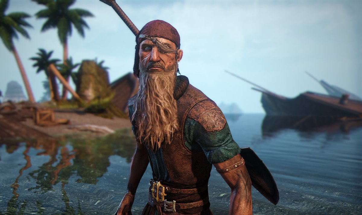 llamagarbage's tweet photo. Old man Barnaby lookin’ for some good ol’ treasure! 🏴‍☠️ #ESO #ElderScrollsOnline #ESOFam https://t.co/c8okzgAIEL