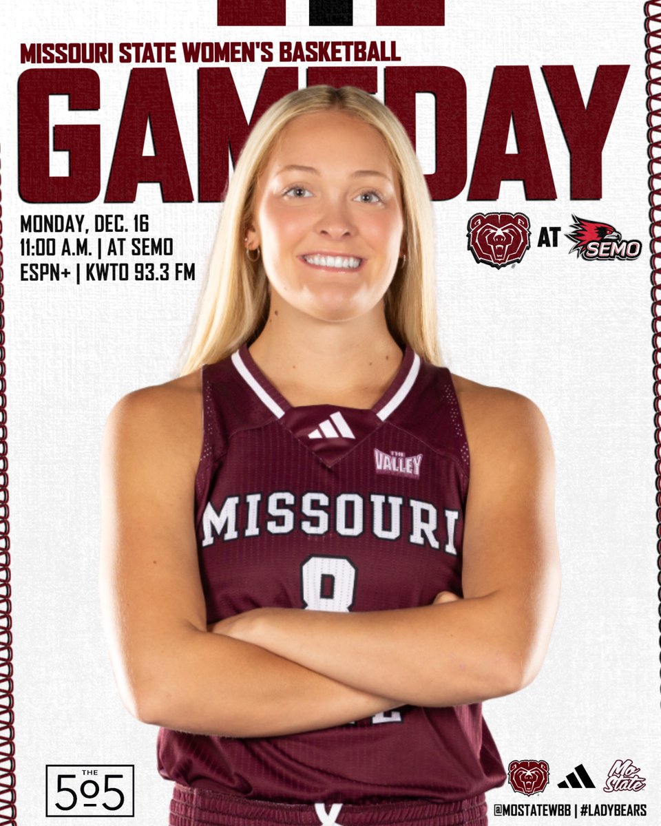 In-State Showdown 😤

🆚 at SEMO | 11:00 a.m.
📍 Show Me Center | Cape Girardeau, Mo.
📺 tinyurl.com/4sxbyyz3
📻 tinyurl.com/yuk9dhkn
📊 tinyurl.com/yact4vkb

#LadyBears | #MoState