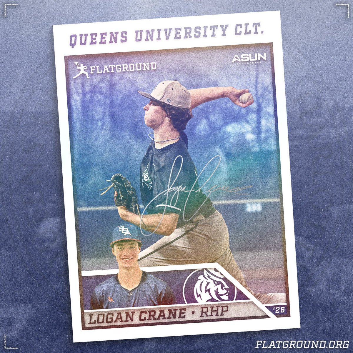 Josh Rudd (@jrudd_scout) on Twitter photo ✅ #COMMITTED ✅
Congrats to '26 <a href="/LoganCrane26/">Logan Crane</a> on his commit to <a href="/Queens_Baseball/">Queens (N.C.) Baseball</a>! The power RHP had to reclass after a car wreck derailed his original grad plans. He showed incredible resilience & battled through a lot of adversity to reach his dream!
👉🏽 flatground.org ✅ #COMMITTED ✅
Congrats to '26 <a href="/LoganCrane26/">Logan Crane</a> on his commit to <a href="/Queens_Baseball/">Queens (N.C.) Baseball</a>! The power RHP had to reclass after a car wreck derailed his original grad plans. He showed incredible resilience & battled through a lot of adversity to reach his dream!
👉🏽 flatground.org