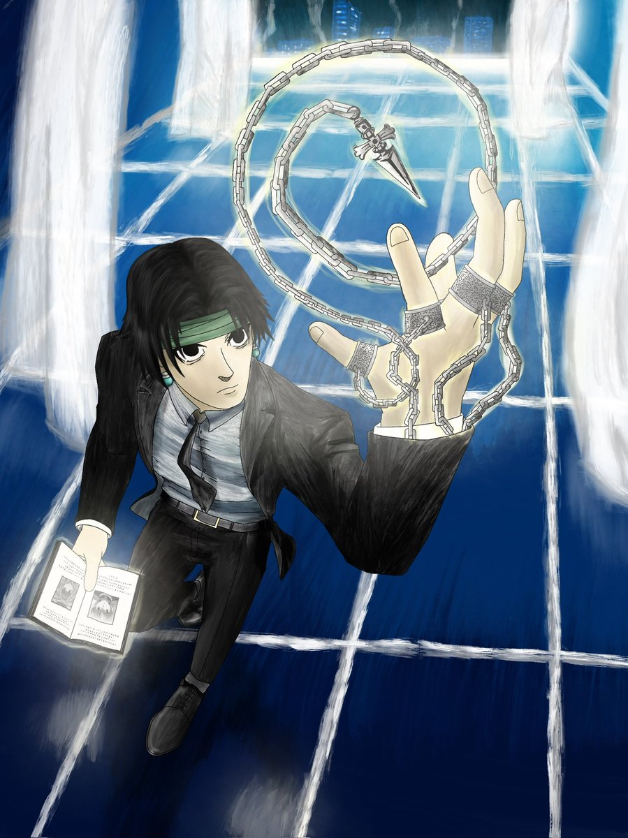 DUDELB0B's tweet photo. @SyntheVisuals What if Chrollo had Kurapika’s chains??👀 https://t.co/4bwwzDMNMs