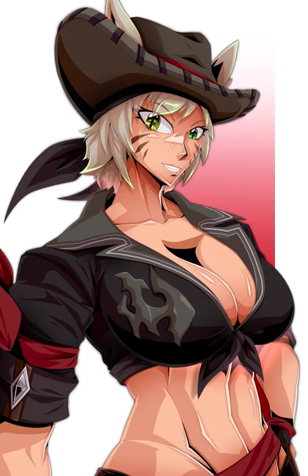 Summer Cowboy Niyah~#Commission #FFXIV #FinalFantasyXIV 