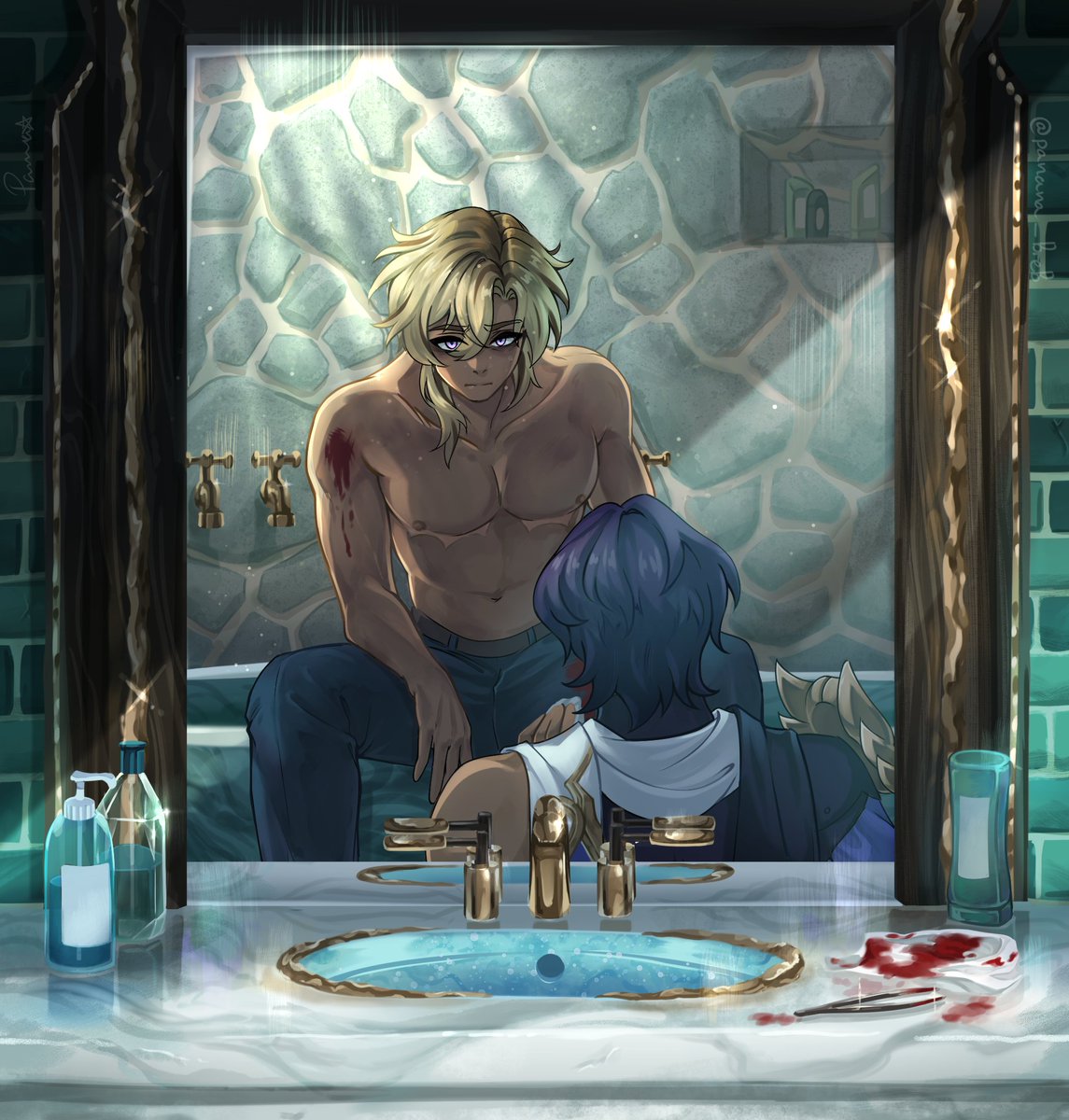 panana_breb's tweet photo. had the delight to work on a #ratiorine piece for Legendaerie's fic, 'Miasma' recently!! ✨ open for more info uvu https://t.co/K9LUxKkyCe