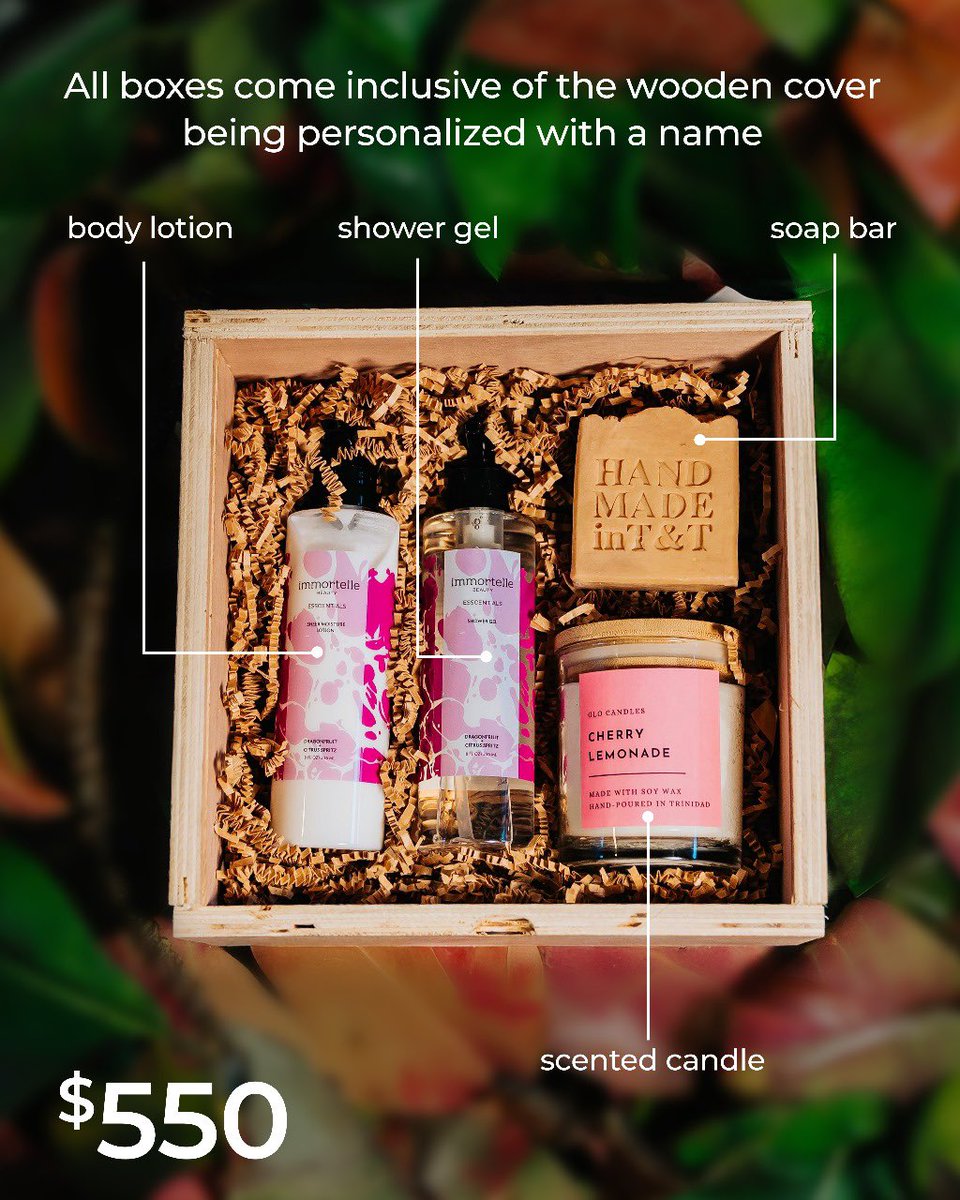 byshaniapeters's tweet photo. Ask us about our IN STOCK gift boxes this season! 🤍

📱 1-868-324-2240
📍 29 Saddle Road, Maraval 
🚘 Delivery nationwide! https://t.co/79puvEDBGR