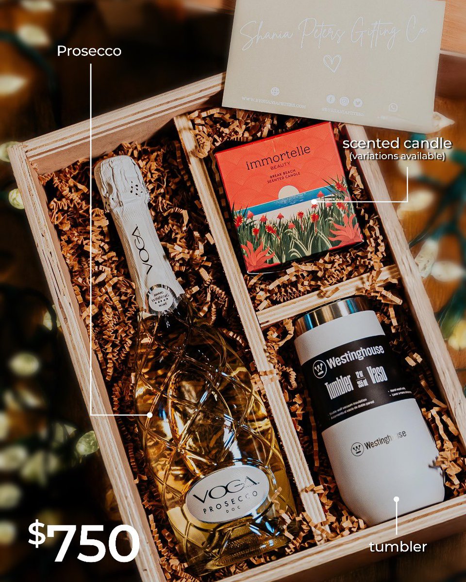 byshaniapeters's tweet photo. Ask us about our IN STOCK gift boxes this season! 🤍

📱 1-868-324-2240
📍 29 Saddle Road, Maraval 
🚘 Delivery nationwide! https://t.co/79puvEDBGR