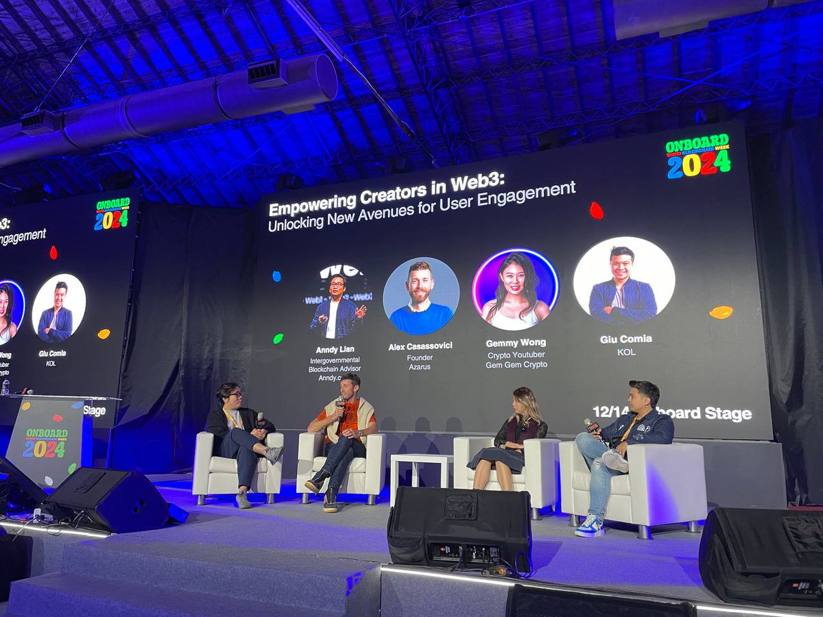 Alex Casassovici | Zatmonkey.eth (@zatmonkey) on Twitter photo Taipei Blockchain Week was a great way to wrap the travel year.
I spoke on a panel on "Empowering Creators in Web3" alongside <a href="/gemgemcrypto/">Gem Gem Crypto 黃敏希</a> and and <a href="/GiuComia/">Giu Comia</a> moderated by the legend <a href="/anndylian/">Anndy Lian</a> . Great convo focusing on audience engagement, and of course how <a href="/streamhq_xyz/">Stream</a> , Taipei Blockchain Week was a great way to wrap the travel year.
I spoke on a panel on "Empowering Creators in Web3" alongside <a href="/gemgemcrypto/">Gem Gem Crypto 黃敏希</a> and and <a href="/GiuComia/">Giu Comia</a> moderated by the legend <a href="/anndylian/">Anndy Lian</a> . Great convo focusing on audience engagement, and of course how <a href="/streamhq_xyz/">Stream</a> ,