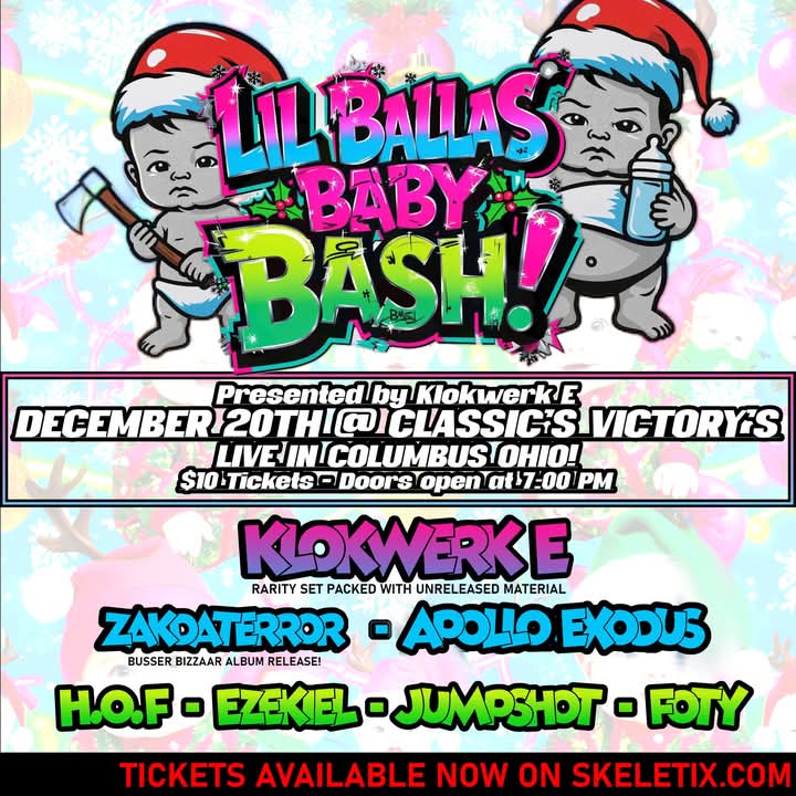 The night before ICPs big ballas bash we are doing a show ten mins up the road!!! for only 10 dollars ...come rage out and shit on the floor!!!!