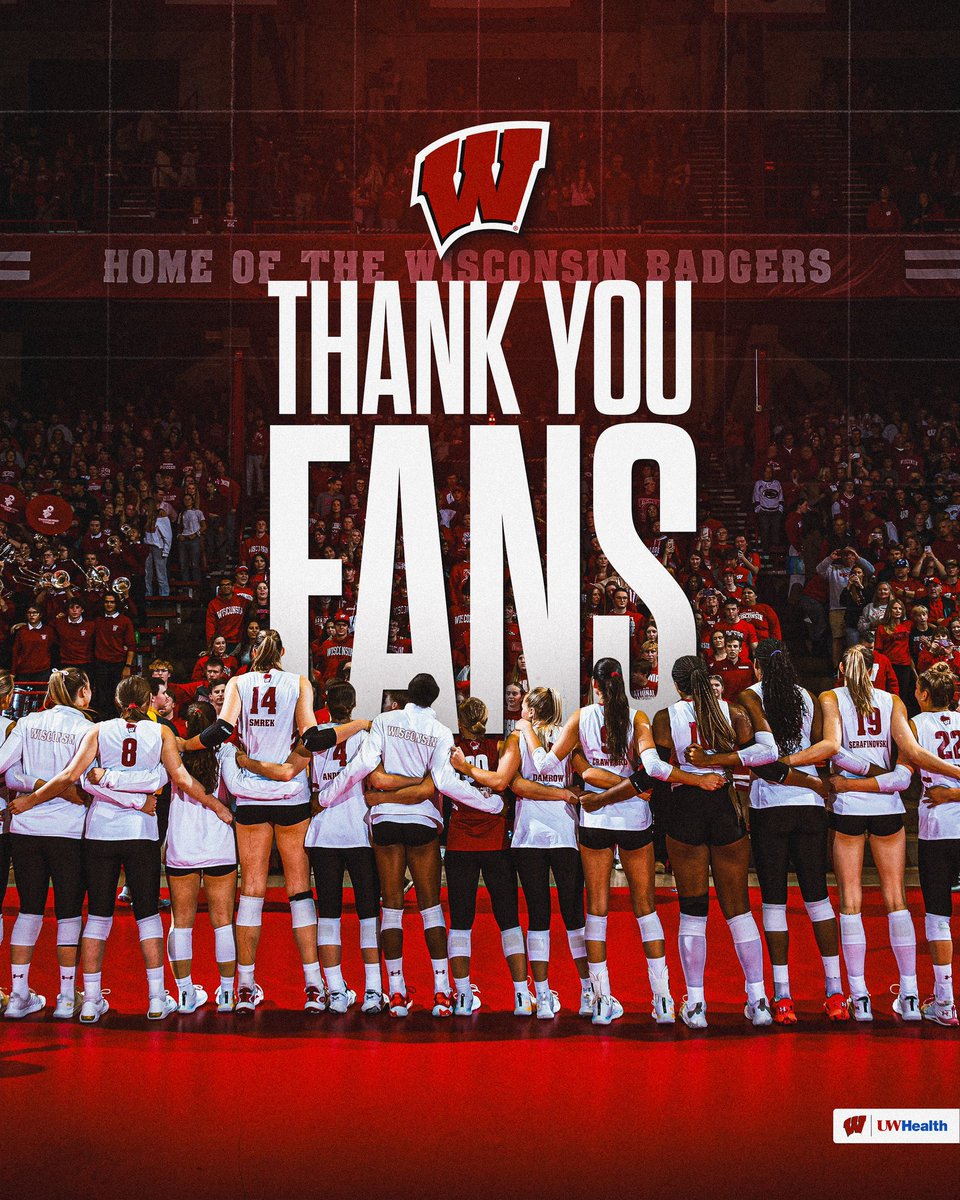 Wisconsin Volleyball tweet media