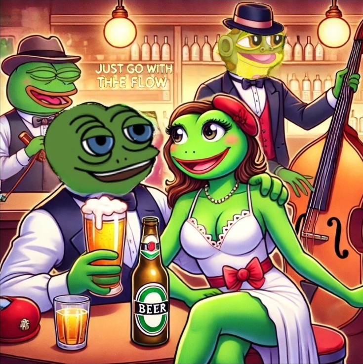 <a href="/1000xgirl/">1000xgirl</a> $frog
Beer Frog is the first frog illustrated by Matt Furie back in 16 April 2004 before both Pepe and Hoppy which was previously claimed to be the first frog.

You can verify it on the bottom left here in this snapshot of mattfurie.com from 2004: