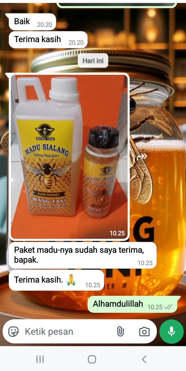 petanirumah's tweet photo. "Kami sangat berterima kasih atas kepercayaan  terhadap madu sialang hutan kami. Ini merupakan kehormatan bagi kami untuk menjadi bagian dari perjalanan kesehatan Anda." https://t.co/hpYIoo2V0y