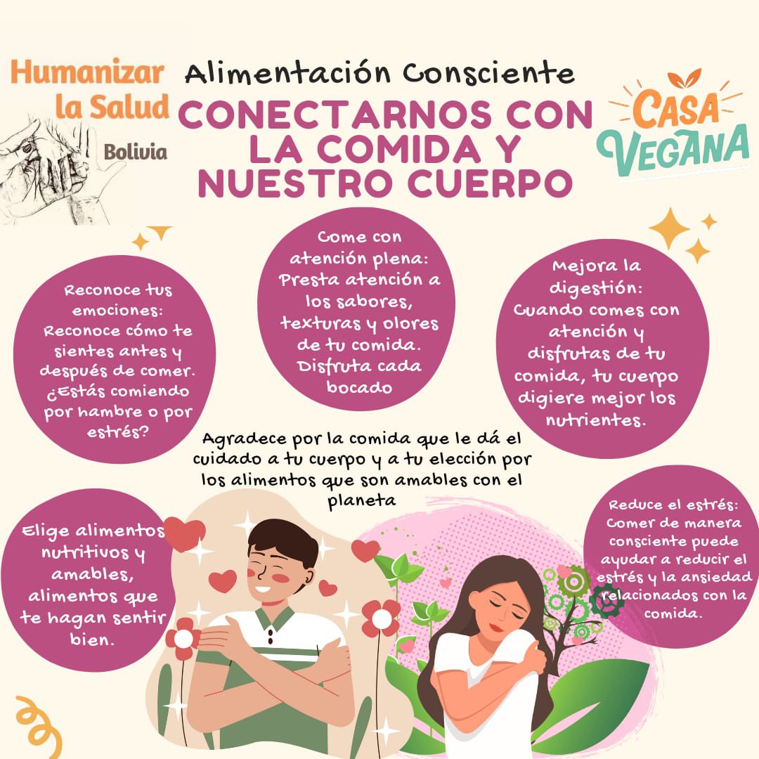 humanismar's tweet photo. La conexión entre la alimentación consciente y el bienestar:
En el ritmo acelerado de la vida, es fácil olvidarnos de nuestro propio cuerpo, la comida es una parte fundamental de nuestra conexión con él, pero a menudo la comemos de manera automática. https://t.co/Xt0f5jsoi5