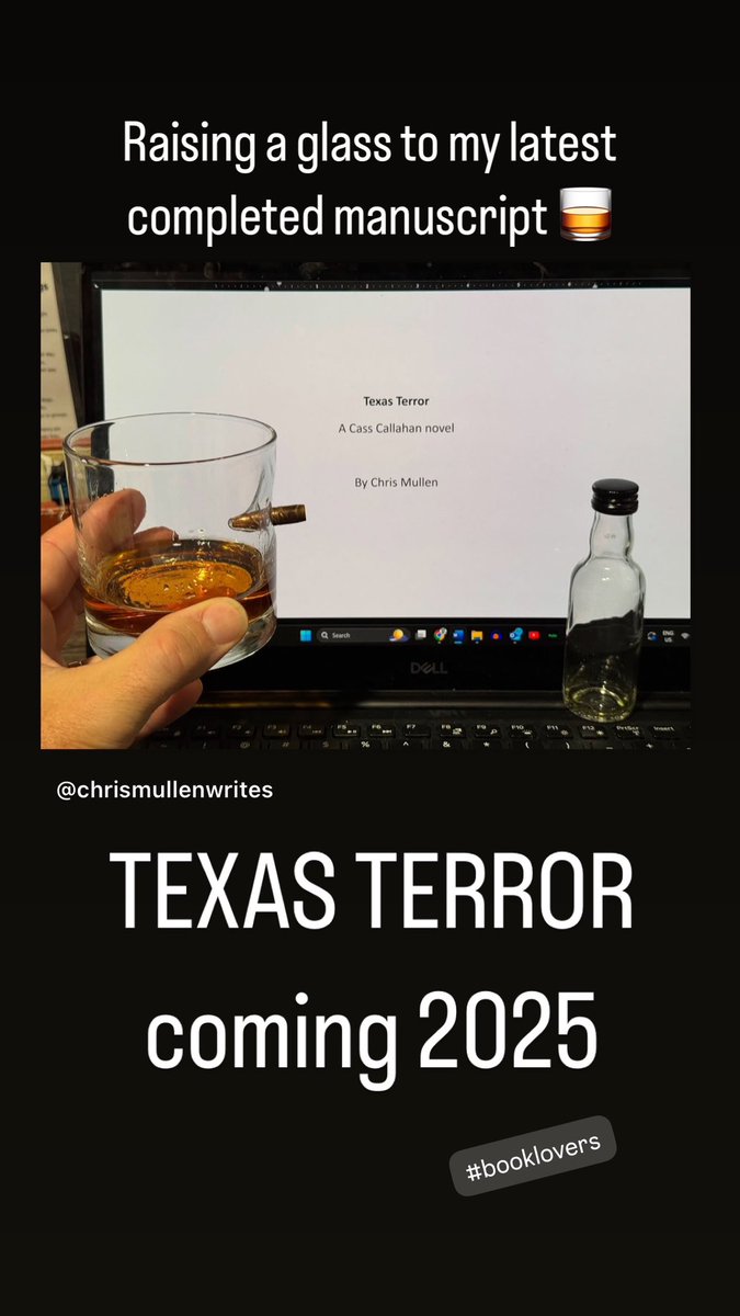 And…this is the last of it. Saved for a moment like today. The action is bigger. The stakes are higher. And the danger comes back home to Houston in TEXAS TERROR. 

#newbook #amwriting #crimefiction #thrillerfiction #authorslife #writerslife #booklovers #chrismullenwrites