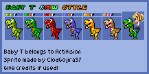 ClodGojiraTrue's tweet photo. Baby T SMW Style V1.

Just like Coco's sprite sheet, this one will also have updates.

#CrashBandicoot #Crash #BabyT #CrashWarped #Crash3 #CrashTeamRacingNitroFueled #CTRNF #sprite #spritework #pixelart https://t.co/S0AN3tWmBp