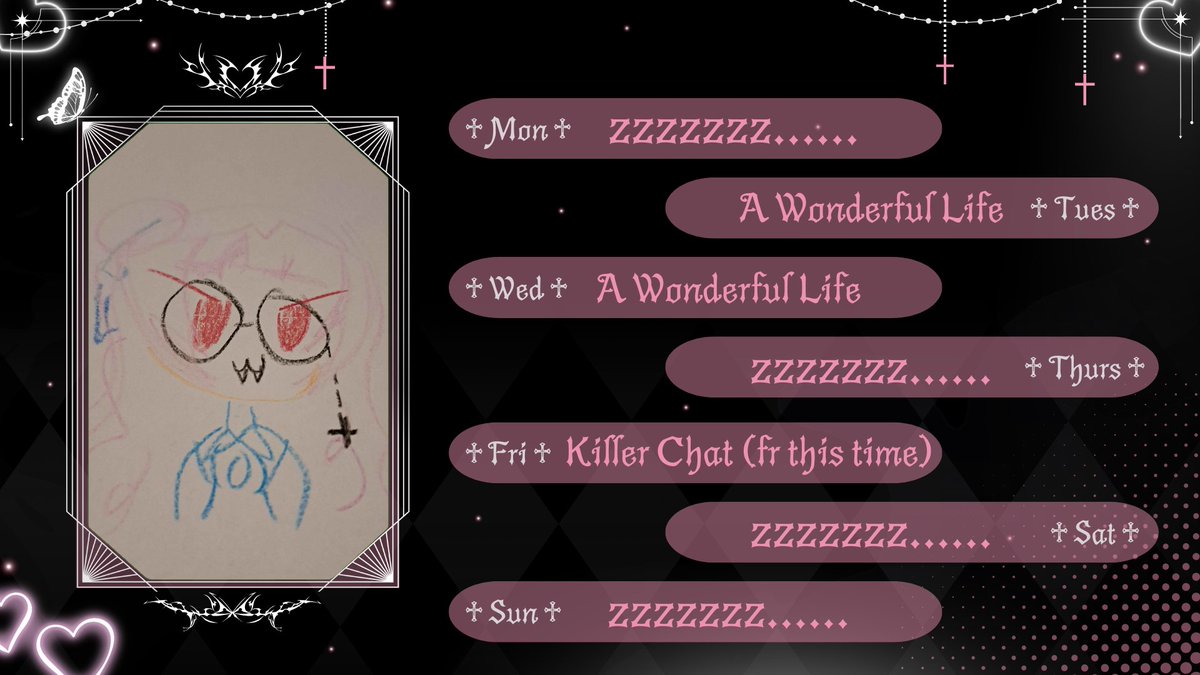 kittyvaniaVT's tweet photo. Stream schedule for 12/16 - 12/22 !!
Tags~
Gen: #KatarinaRune
Live: #RuneLIVE
Clips: #KataClips
Art: #RunieArt
Art by me !! <3 https://t.co/QR1ChD6ChU