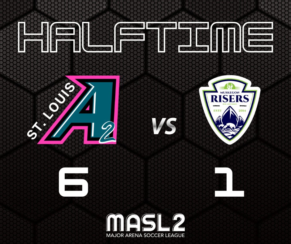 stlouisambush's tweet photo. HALFTIME UPDATE 🚨

Ambush 2️⃣ is rolling!
🔥 St. Louis Ambush 2 leads 6-1 at the half against Muskegon Risers. 🔥

The boys are putting on a show! Let’s keep the momentum going in the second half. 💪⚽

#GoAmbush #MASL2 #Ambush2 #Gameday https://t.co/iqhmaVMktk