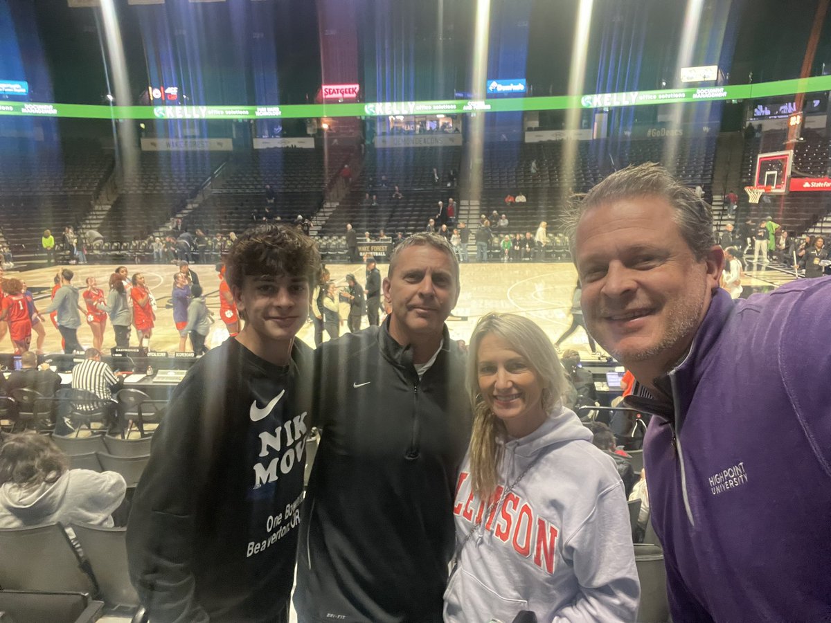Steve_Denny2's tweet photo. Thad and I had the pleasure of watching family friend and former TMA Eagle @hanko35 play against WF tonight. Hannah Kohn went 4-9 from 3 to help get the win! https://t.co/uVWTuYleWg