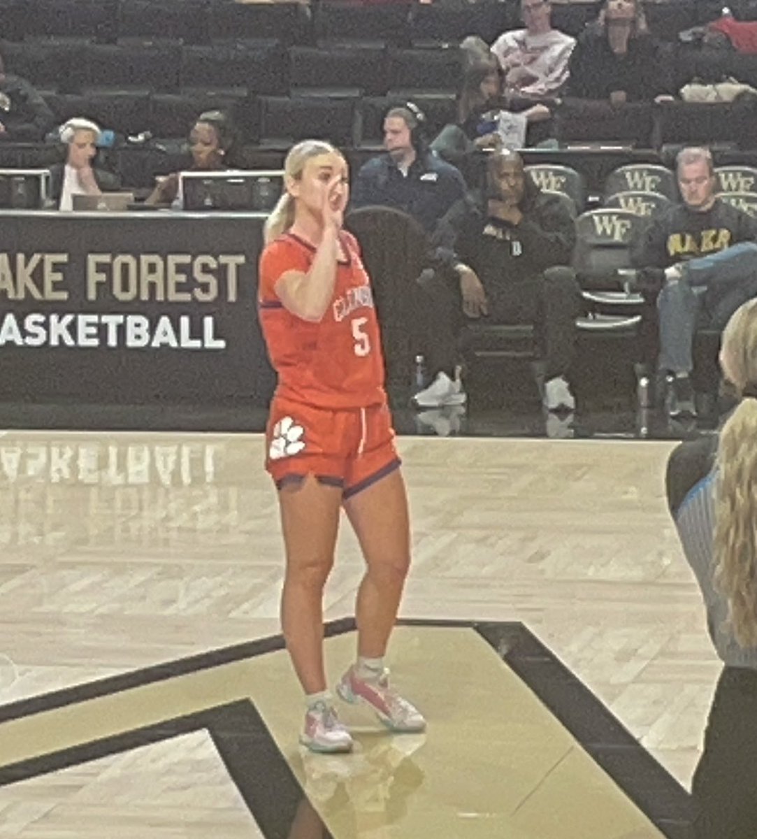 Steve_Denny2's tweet photo. Thad and I had the pleasure of watching family friend and former TMA Eagle @hanko35 play against WF tonight. Hannah Kohn went 4-9 from 3 to help get the win! https://t.co/uVWTuYleWg