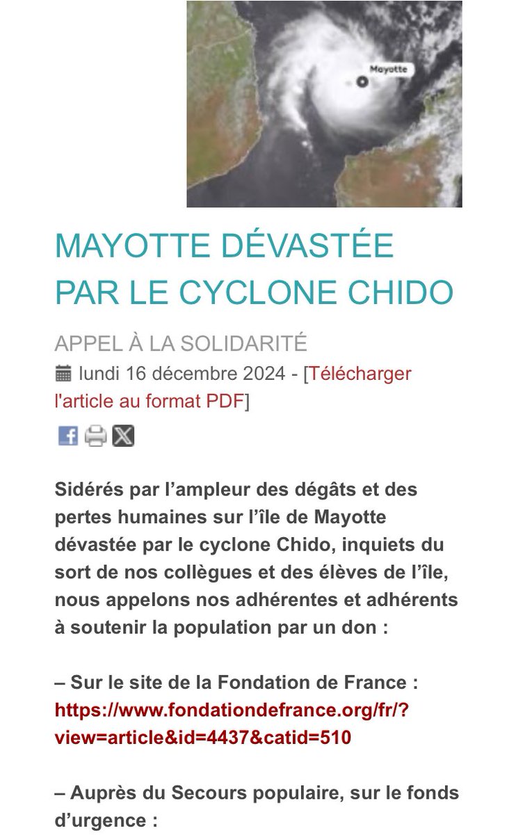🔴 Appel aux dons pour Mayotte, dévastée par le cyclone Chido 
▶️ aphg.fr/Mayotte-devast…