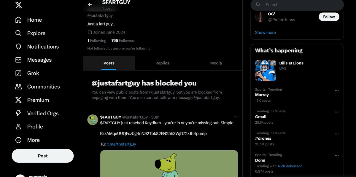 Justcody10's tweet photo. Calling out dev for sniping 89% and he blocked. save your money. This is a rug project

BzzAMqeUUQFcz5g4nN92Tbk82EN25h3WjD72xJh4pump https://t.co/weJo1sUWFV