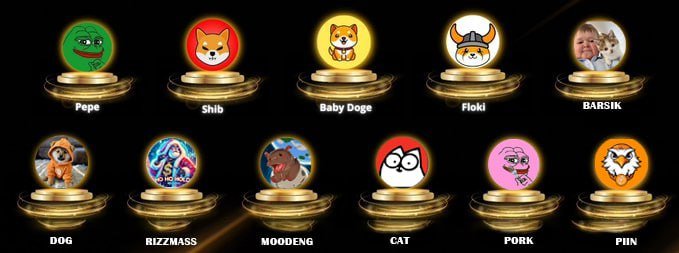 BSCGemsAlert's tweet photo. Which #memecoin is poised for greatness? 🚀
#BABYDOGE  
$PEPE 
$SHIB 
$FLOKI 
$Barsik 
$DOG 
#Rizzmas
#Moodeng  
$CAT 
$PORK 
$PIIN https://t.co/0bdbu9pFdA