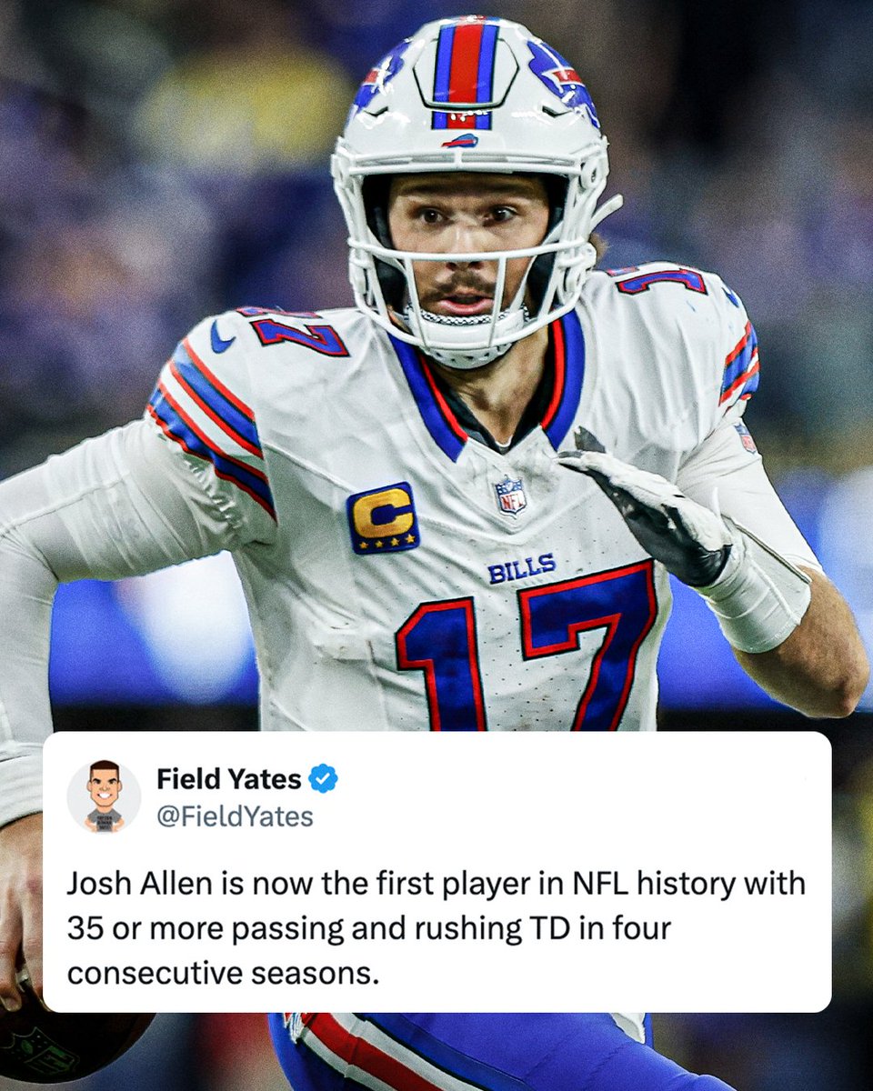 NFL HISTORY FOR THE BILLS QB 🔥

(h/t <a href="/FieldYates/">Field Yates</a>)