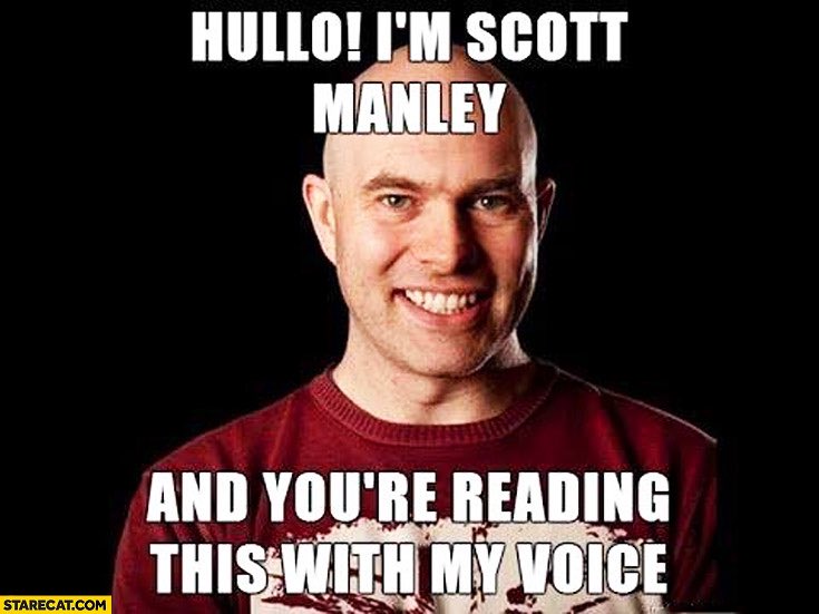 DJSnM's tweet photo. @AdamMGrant Hearing while reading is common enough that this meme exists https://t.co/rn7Jr1XzkD