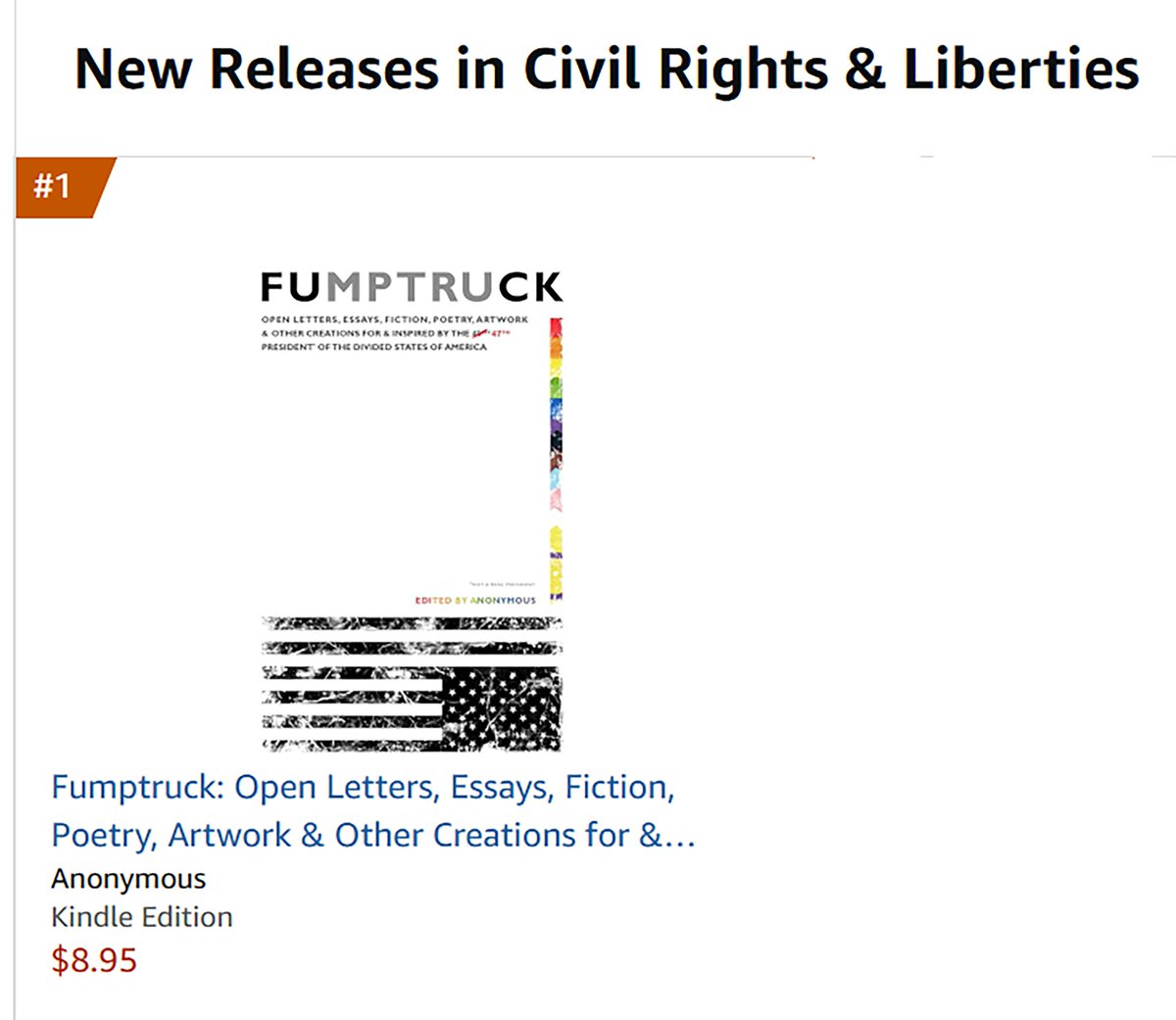 #1 New Release in Civil Rights &amp; Liberties! Pre-orders are now available in trade paperback and eBook. Let's do this!

Paperback: amzn.to/4fjcJYq
eBook: amzn.to/3DqZibm

Also, currently:
#13 in LGBTQ+ Political Issues
#93 in Corruption &amp; Misconduct in Politics