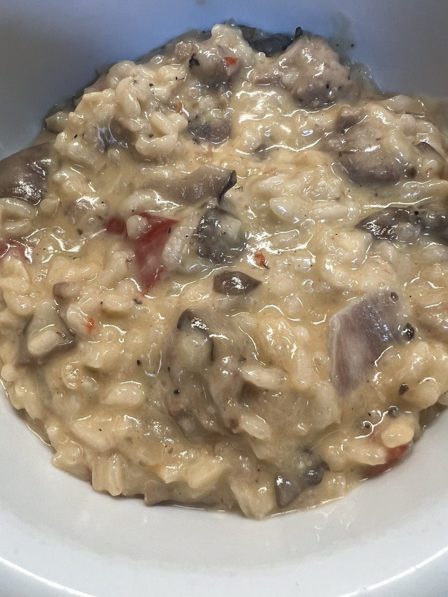 dad_mile's tweet image. #Decembervibes #Sunday -Creamy Sausage Mushroom Risotto