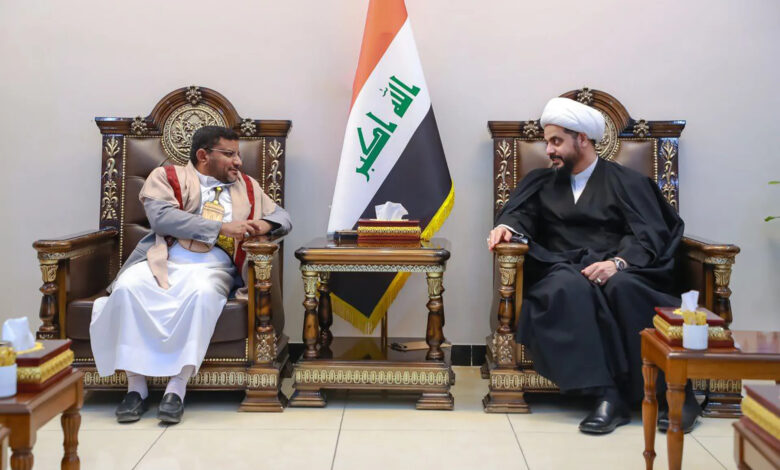 BriefYemen's tweet photo. #بغداد/ مصادر دبلوماسية الولايات المتحدة تطلب من الحكومة العراقية إغلاق مكتب الحوثيين في #بغداد بتهم تتعل�� بنقل التقنية العسكرية الإيرانية لميليشيات شيعية
 والحكومة العراقية تبلغ الحوثيين والإيرانيين بالطلب. (وفقاً لموقع يمن مونيتور)
@YeMonitor https://t.co/MDn8Z3lPQN