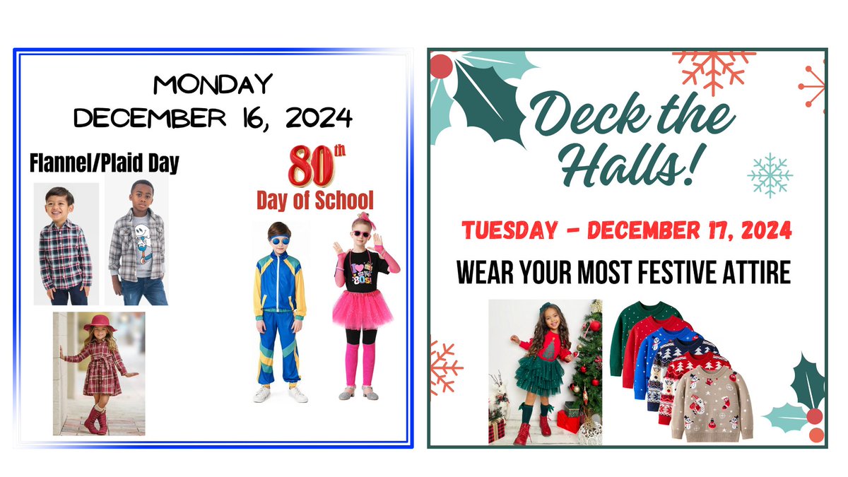 ReesStars's tweet image. Check out the flyers for this week's dress-up days and events! Don’t miss the Children’s Museum &amp;amp; Winter Showcase on Thursday. Reminder: Early Dismissal on Friday! 📅✨ #SchoolEvents #WinterFun #ReesPVAA
