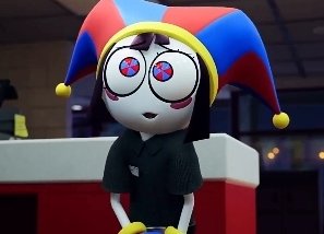 ( comes back with your order and hand it to you )

" well.... it's nice seeing you friend and I'm pomni "

:3